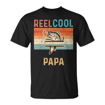 Personalized Reel Cool Dad Grandpa Fishing T Shirt - Thegiftio UK