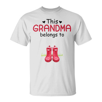 Personalized This Grandma Belongs To Boots T Shirt - Thegiftio UK