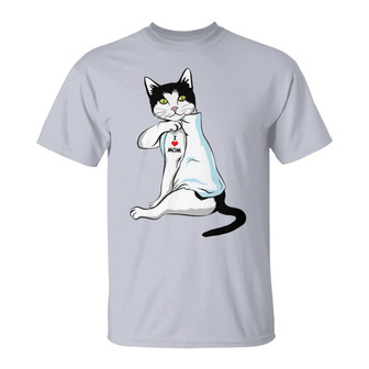 The Most Purrfect Cat Mom Custom T-Shirt - Cat Lovers Gift - Thegiftio UK
