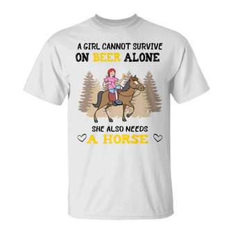 A Woman Cannot Survive On Wine Alone Custom T Shirt - Gift - Thegiftio UK