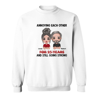 Annoying Each Other Doll Couple Custom Sweatshirt - Thegiftio UK