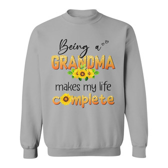 Being Grandma Makes My Life Complete Custom Sweatshirt - Thegiftio UK