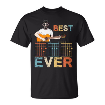 Best Dad Ever Guitar Custom T Shirt - Father's Day Gift - Thegiftio UK