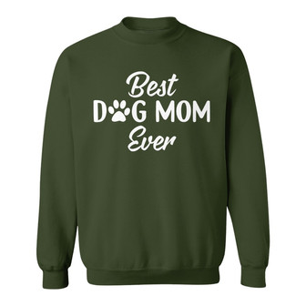 Best Dog Mom Ever Personalized Sweatshirt - Gift for Dog Mom - Thegiftio UK