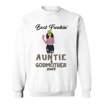 Best Freakin Auntie & Godmother Personalized Sweatshirt - Gift - Thegiftio UK