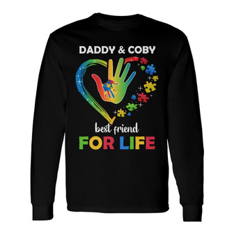 Best Friends For Life Autism Heart Custom Long Sleeve Shirt - Gift - Thegiftio UK