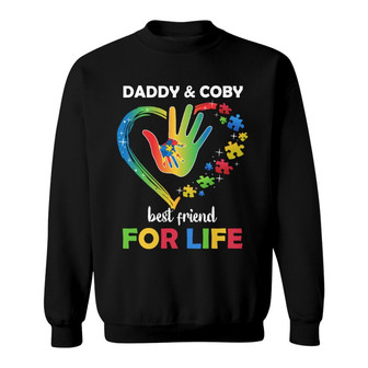Best Friends For Life Autism Heart Custom Sweatshirt - Gift - Thegiftio UK