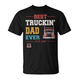 Best Truckin Dad Ever Custom T-Shirt - Gift for Dad - Thegiftio UK