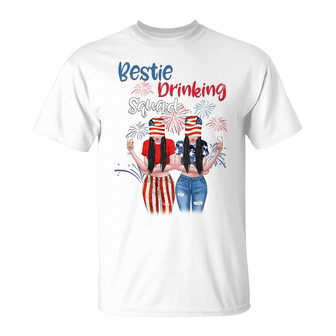 Bestie Drinking Squad Custom T-Shirt - Gift for Besties - Thegiftio UK