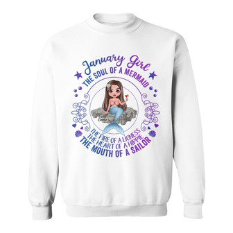 Birthday Gift Mermaid Doll Custom Sweatshirt - Gift for Kids - Thegiftio UK