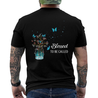 Blessed To Be Called Grandma Butterfly Custom Back Print T-Shirt - Gift - Thegiftio UK