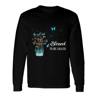 Blessed To Be Called Grandma Butterfly Custom Long Sleeve Shirt - Gift - Thegiftio UK