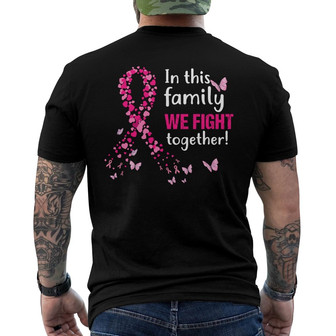 Breast Cancer We Fight Together Personalized Back Print T-Shirt - Gift - Thegiftio UK