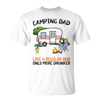 Camping Dad More Drunker Personalized T Shirt - Gift for Dad - Thegiftio UK