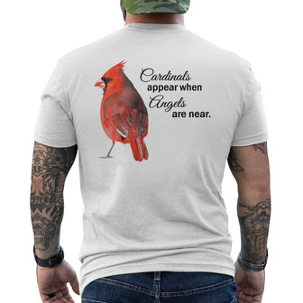 Cardinal Appears Memorial Personalized Back Print T-Shirt - Gift - Thegiftio UK