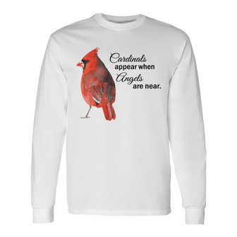 Cardinal Appears Memorial Personalized Long Sleeve Shirt - Gift - Thegiftio UK