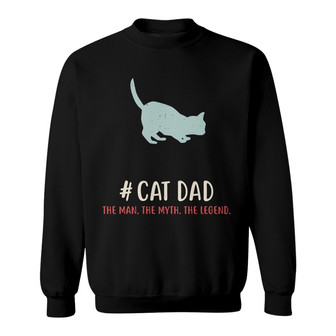 Cat Dad The Legend Custom Sweatshirt - Gift for Cat Dads - Thegiftio UK