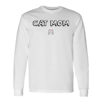Cat Mom Cute Personalized Long Sleeve Shirt - Gift for Cat Lovers - Thegiftio UK