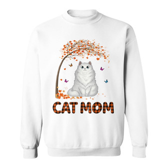 Cat Mom Green Checkered Custom Sweatshirt - Gift for Cat Lovers - Thegiftio UK