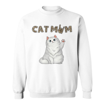 Cat Mom Rockin Fluffy Cats Custom Sweatshirt - Cat Lovers Gift - Thegiftio UK