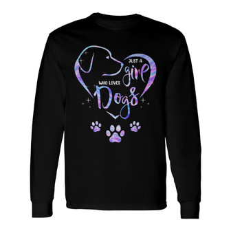 Colorful Dog Lovers Heart Paw Custom Long Sleeve Shirt - Thegiftio UK
