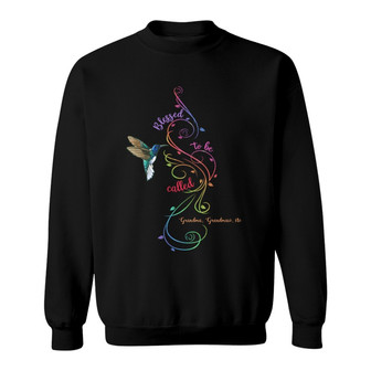 Colorful Swirl Grandma Hummingbird Custom Shirt - Gift - Thegiftio UK
