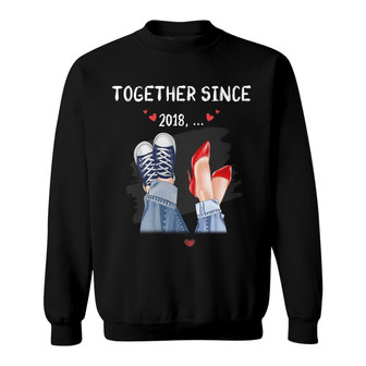 Couple Together Since Couple Legs Custom Sweatshirt - Gift - Thegiftio UK