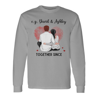 Couple Together Since Sitting Custom Shirt - Couples Gift - Thegiftio UK