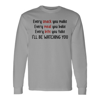 Cute Dog Will Be Watching You Custom Long Sleeve Shirt - Thegiftio UK