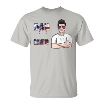 Dad Now Papa Patriot Custom T Shirt - Gift for Dad - Thegiftio UK