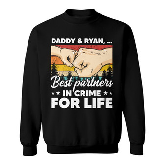 Daddy Grandpa And Kid Best Partners In Crime Custom Sweatshirt - Thegiftio UK
