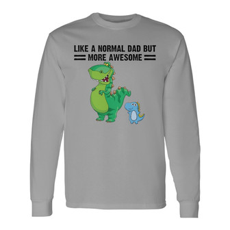 Daddy Grandpa Uncle Dinosaur Custom Long Sleeve Shirt - Gift for Dad - Thegiftio UK