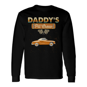 Daddy Pit Crew Personalized Long Sleeve Shirt - Gift for Dad - Thegiftio UK