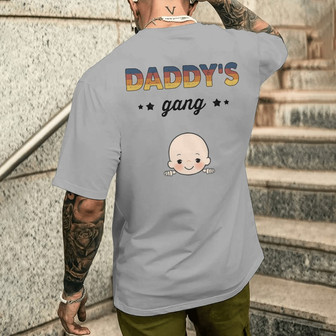 Daddy's Gang Custom Back Print T-Shirt - Perfect Gift for Dad - Thegiftio UK