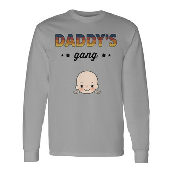 Daddy's Gang Custom Long Sleeve Shirt - Perfect Gift for Dad - Thegiftio UK