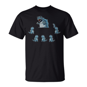 Dadzilla Father Of The Monsters Custom T-Shirt - Dad Gift - Thegiftio UK