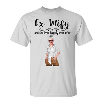 Divorce Happily Ever After Custom T-Shirt - Gift for Her - Thegiftio UK