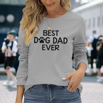 Dog Dad 67460 Personalized Long Sleeve Shirt - Gift for Dog Dads - Thegiftio UK
