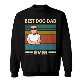 Dog Dad Old Man Personalized Sweatshirt - Gift for Dad - Thegiftio UK
