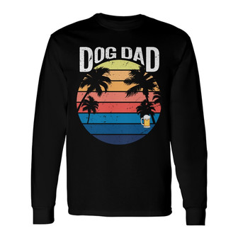 Dog Dad Summer Old Man Custom Long Sleeve Shirt - Father's Day Gift - Thegiftio UK