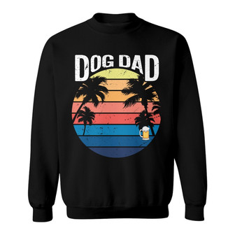 Dog Dad Summer Old Man Custom Sweatshirt - Father's Day Gift - Thegiftio UK