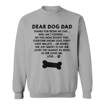 Dog Mom Loves Dog Dad Custom Sweatshirt - Father's Day Gift - Thegiftio UK