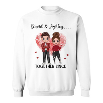 Doll Couple Together Since Custom Sweatshirt - Gift for Family - Thegiftio UK