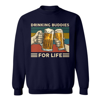Drinking Buddies Retro Personalized Sweatshirt - Family Gift - Thegiftio UK