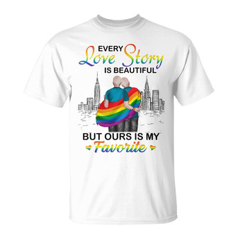 Every Love Story Is Beautiful Custom T-Shirt - Gift for LGBT - Thegiftio UK