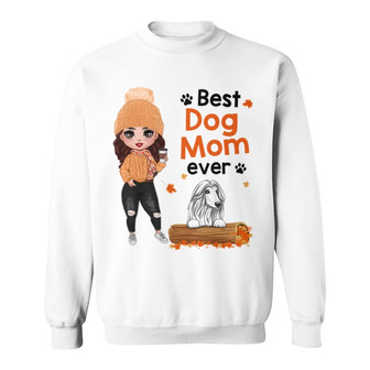 Fall Season Dog Mom Doll Girl Custom Sweatshirt - Gift for Mom - Thegiftio UK