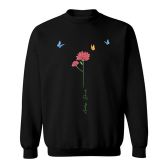 Family Watercolor Flowers Custom Sweatshirt - Gift for Family - Thegiftio UK