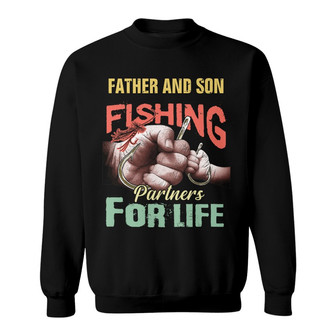 Father & Son Fishing Partners Custom Sweatshirt - Gift for Dad - Thegiftio UK