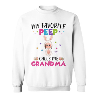 Favorite Peeps Call Me Grandma Custom Sweatshirt - Easter Gift - Thegiftio UK