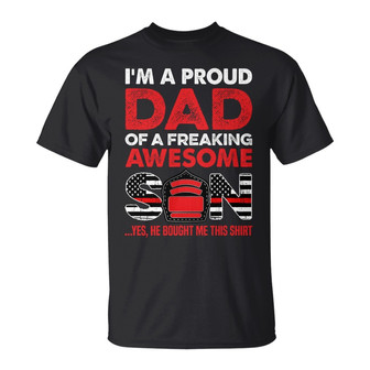 Firefighter Dad Custom T-Shirt - Father's Day Gift - Thegiftio UK